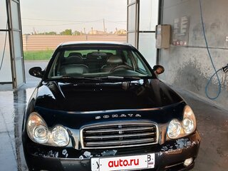 2007 Hyundai Sonata ТагАЗ IV (EF) Рестайлинг, чёрный, 460000 рублей, вид 1