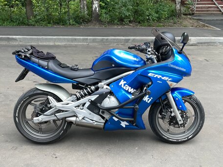 2007 Kawasaki ER-6F (Ninja 650R), синий, 350000 рублей, вид 3