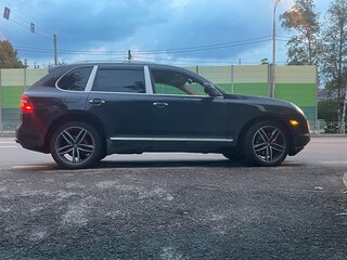 2008 Porsche Cayenne I Рестайлинг (957), чёрный, 1050000 рублей, вид 2