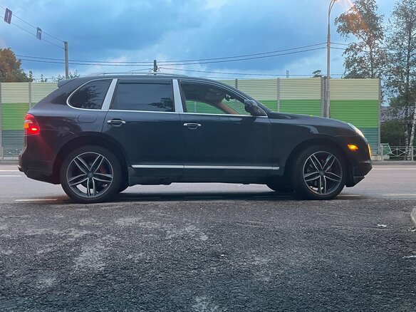 2008 Porsche Cayenne I Рестайлинг (957), чёрный - вид 1