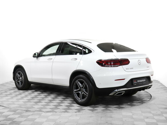 2019 Mercedes-Benz GLC Coupe 300 I (C253) Рестайлинг, белый - вид 6