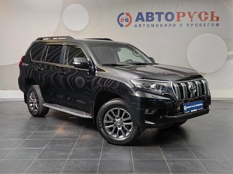 2019 Toyota Land Cruiser Prado 150 Series Рестайлинг 2, чёрный, 4077000 рублей, вид 1