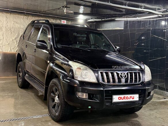 2008 Toyota Land Cruiser Prado 5-speed 120 Series Рестайлинг, чёрный, 1950000 рублей - вид 1