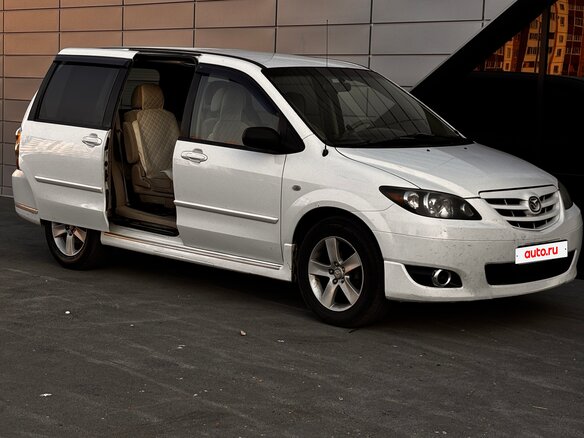 2006 Mazda MPV II (LW) Рестайлинг, белый, 870000 рублей - вид 6