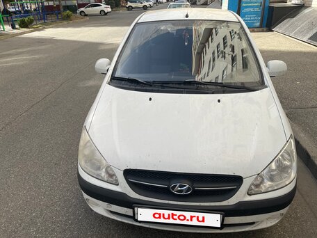 2008 Hyundai Getz I Рестайлинг, белый, 400000 рублей, вид 1