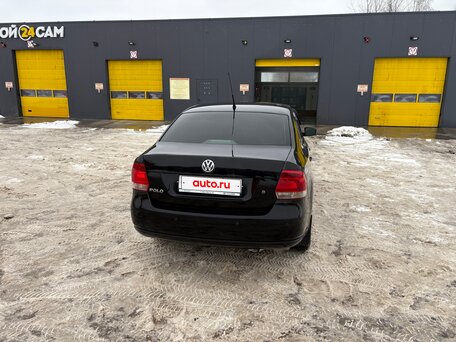 2012 Volkswagen Polo V, чёрный, 475000 рублей, вид 3