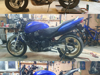 2001 Honda CB 600F Hornet, синий, 398000 рублей, вид 3