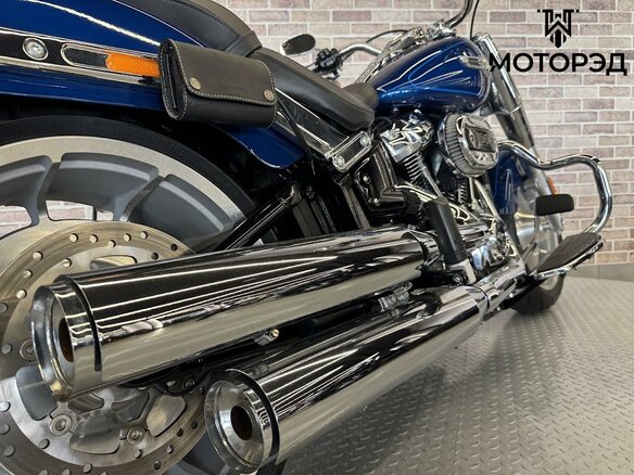 2022 Harley-Davidson Fat Boy, синий - вид 16