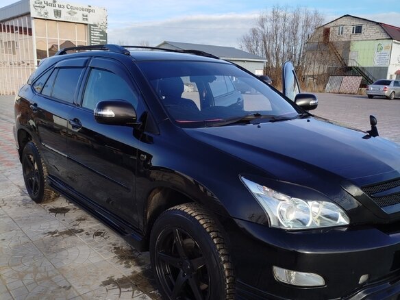 2003 Toyota Harrier II (XU30), чёрный, 1300000 рублей
