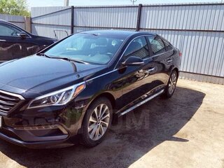 2016 Hyundai Sonata VII (LF), чёрный, 1590000 рублей, вид 1