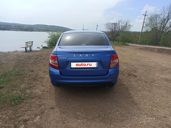 2020 Lada (ВАЗ) Granta I Рестайлинг, синий, 720000 рублей - вид 5