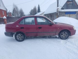 2006 Hyundai Accent ТагАЗ II, красный, 220000 рублей, вид 3