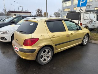 2004 Peugeot 307 I, жёлтый, 155000 рублей, вид 4