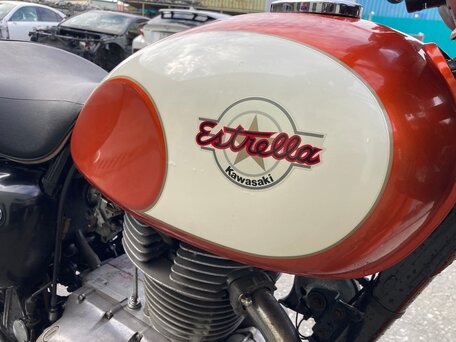 1992 Kawasaki BJ250 Estrella, оранжевый, 350000 рублей, вид 2