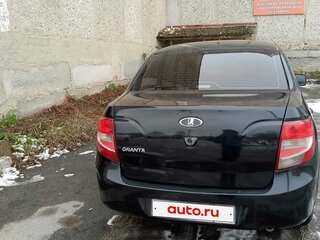 2012 Lada (ВАЗ) Granta I, чёрный, 380000 рублей, вид 2