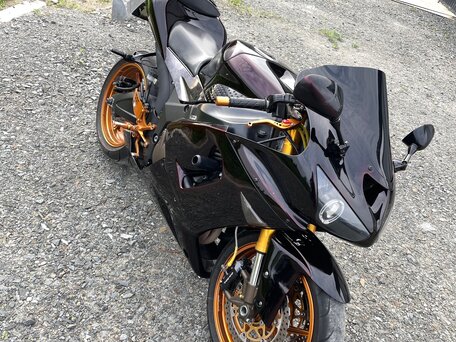 2006 Kawasaki ZX-6 Ninja, чёрный, 499900 рублей, вид 2