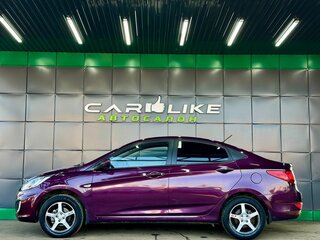 2013 Hyundai Solaris I, фиолетовый, 799000 рублей, вид 3