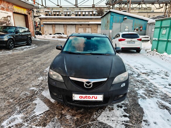 2008 Mazda 3 I (BK) Рестайлинг, чёрный, 450000 рублей - вид 1