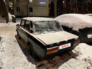 1993 Lada (ВАЗ) 2107, чёрный, 75000 рублей, вид 4