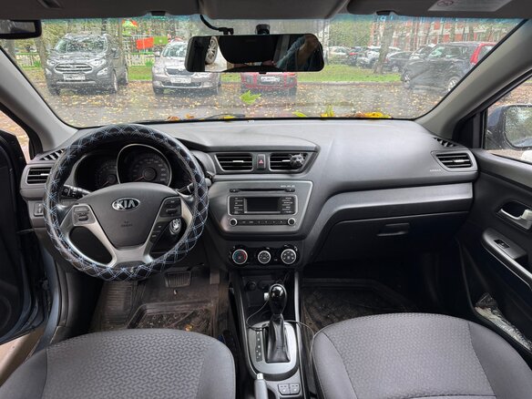 2015 Kia Rio III Рестайлинг, голубой, 899000 рублей - вид 3
