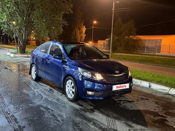 2016 Kia Rio III Рестайлинг, синий, 870000 рублей - вид 8