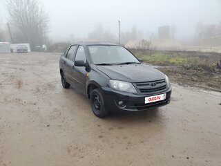 2014 Lada (ВАЗ) Granta I, чёрный, 360000 рублей, вид 3