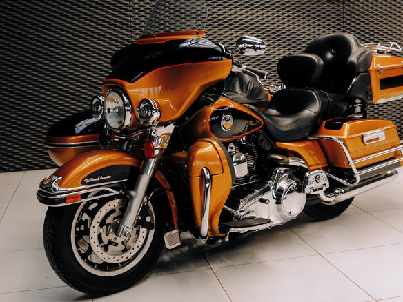 2008 Harley-Davidson Electra Glide, оранжевый - вид 1