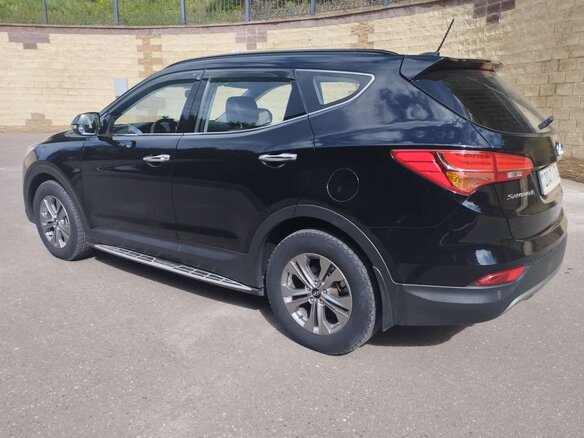 2015 Hyundai Santa Fe III, чёрный, 1630000 рублей - вид 6
