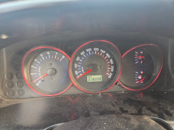 2008 Kia Spectra I Рестайлинг 2, красный, 200000 рублей - вид 8