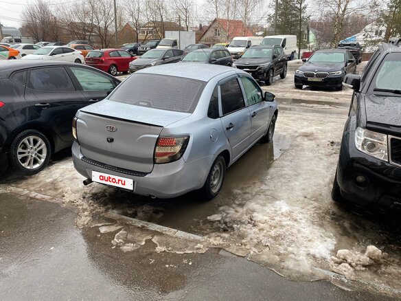 2014 Lada (ВАЗ) Granta I, голубой, 450000 рублей - вид 4