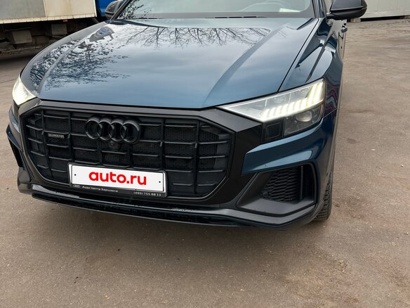 2019 Audi Q8 55 TFSI I (4M), синий, 5200000 рублей