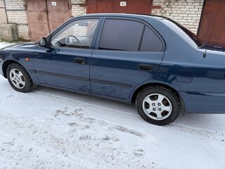2008 Hyundai Accent ТагАЗ II, синий, 660000 рублей, вид 4