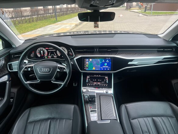 2021 Audi A6 45 TFSI V (C8), серый, 4300000 рублей - вид 10