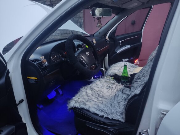 2008 Hyundai Santa Fe II, белый, 1300000 рублей - вид 15