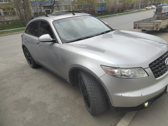 2003 Infiniti FX35 I (S50), серебристый, 599000 рублей - вид 7