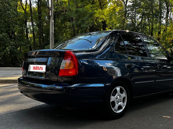 2008 Hyundai Accent ТагАЗ II, синий, 510000 рублей - вид 5