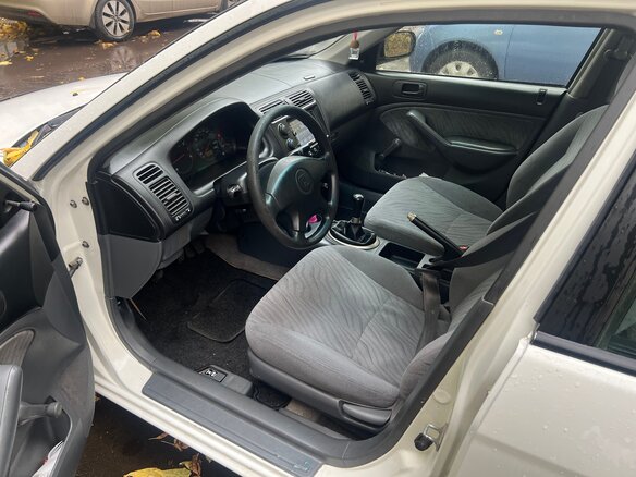 2002 Honda Civic VII, белый, 350000 рублей - вид 6