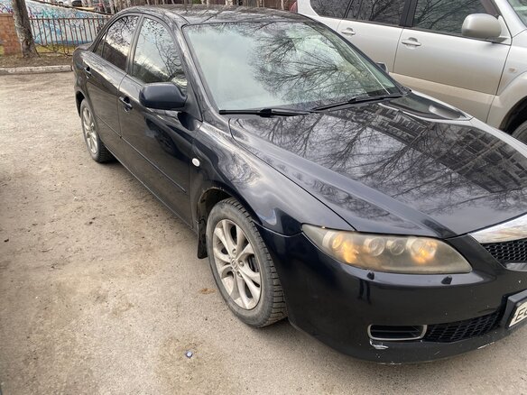 2007 Mazda 6 I (GG) Рестайлинг, чёрный, 450000 рублей - вид 2