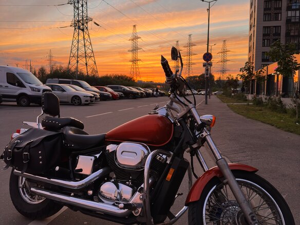 2006 Honda Shadow 750, оранжевый, 450000 рублей
