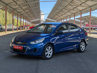 2012 Hyundai Solaris I, синий, 799900 рублей, вид 4