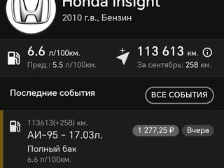 2010 Honda Insight II, серый, 970000 рублей, вид 5
