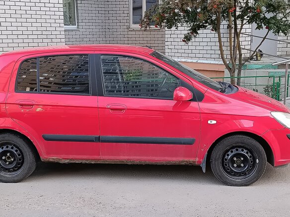 2007 Hyundai Getz I Рестайлинг, красный - вид 1