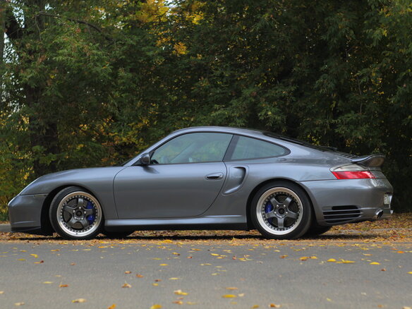 2003 Porsche 911 Turbo V (996) Рестайлинг, серебристый