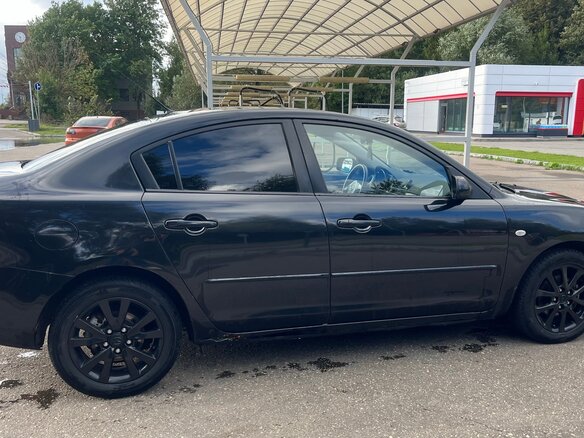 2008 Mazda 3 I (BK) Рестайлинг, чёрный, 350000 рублей - вид 3