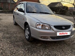 2009 Hyundai Accent ТагАЗ II, серебристый, 440000 рублей, вид 2