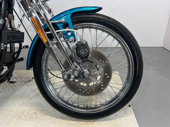 1990 Harley-Davidson Springer Softail, голубой - вид 10