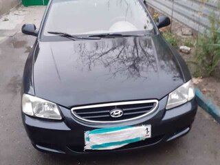 2008 Hyundai Accent ТагАЗ II, чёрный, 457000 рублей, вид 1