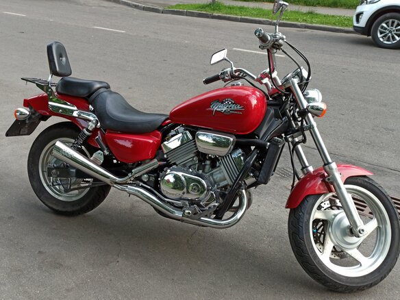 1995 Honda Magna, красный, 400000 рублей - вид 6