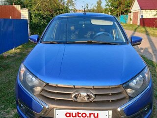 2019 Lada (ВАЗ) Granta I Рестайлинг, синий, 670000 рублей, вид 1