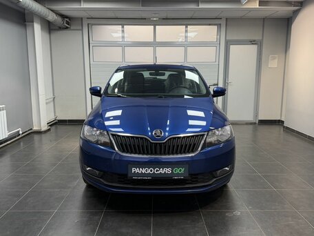 2017 Skoda Rapid I Рестайлинг, синий, 1475000 рублей, вид 2